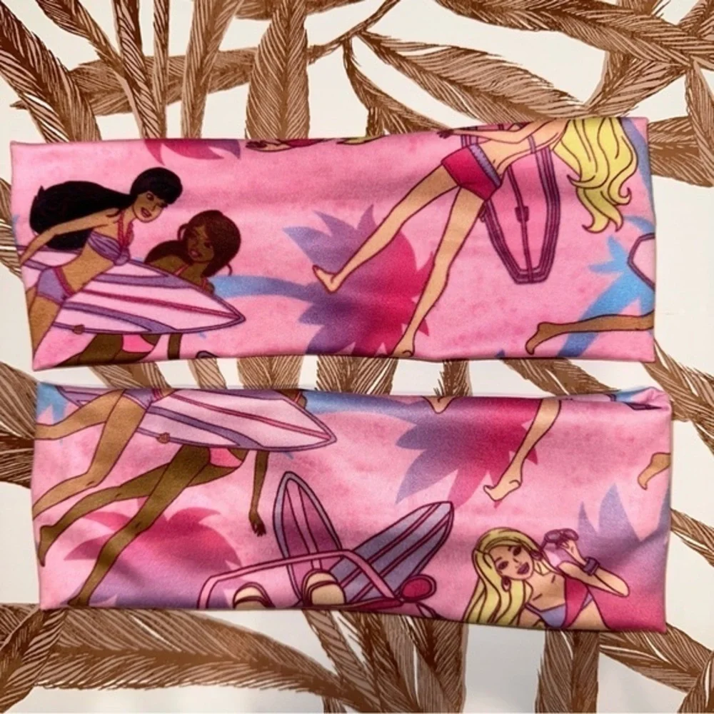 Last 1! Barbie twist front pink headband new